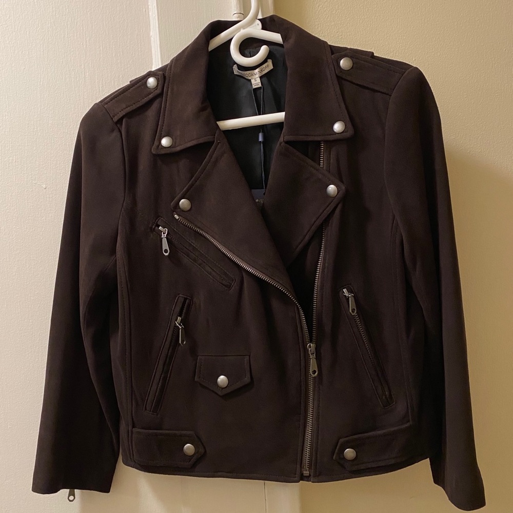 Rebecca Minkoff “Wes” brown suede jacket